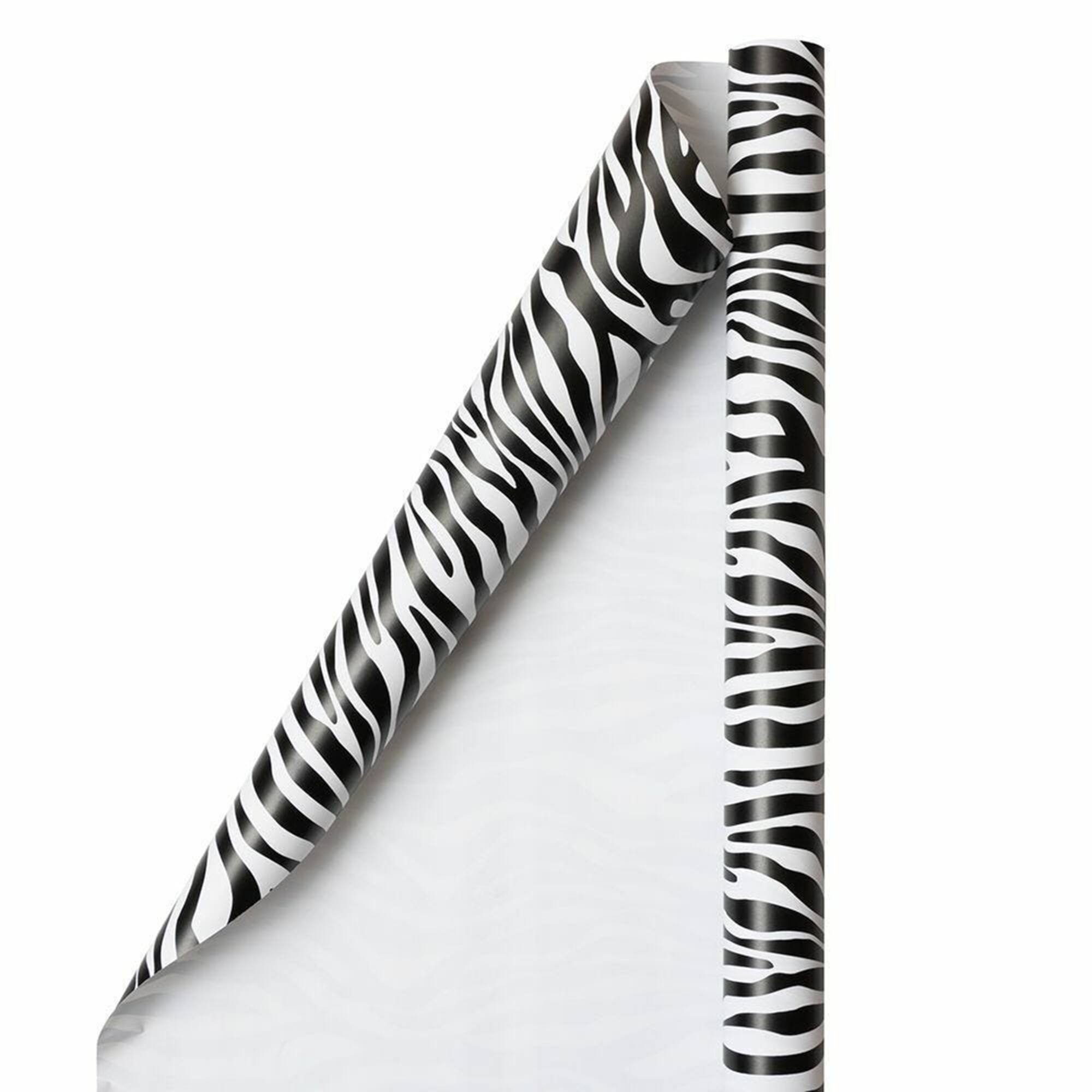 JAM Paper Safari & White Zebra Gift Wrap